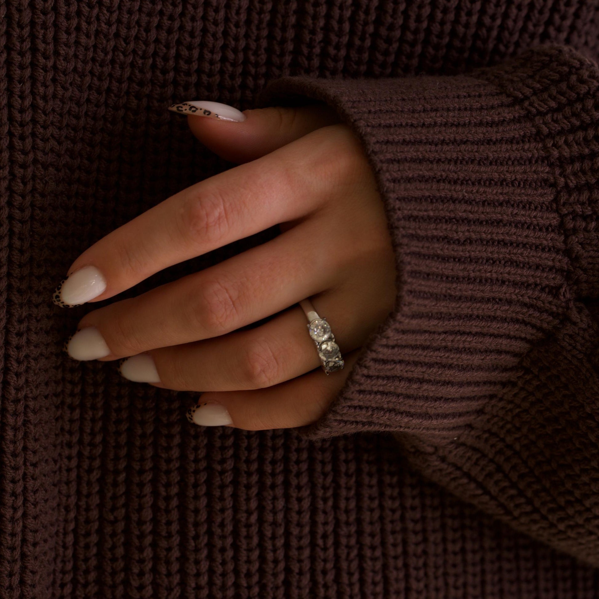 Solid Silver Zirconia Gemstone Ring