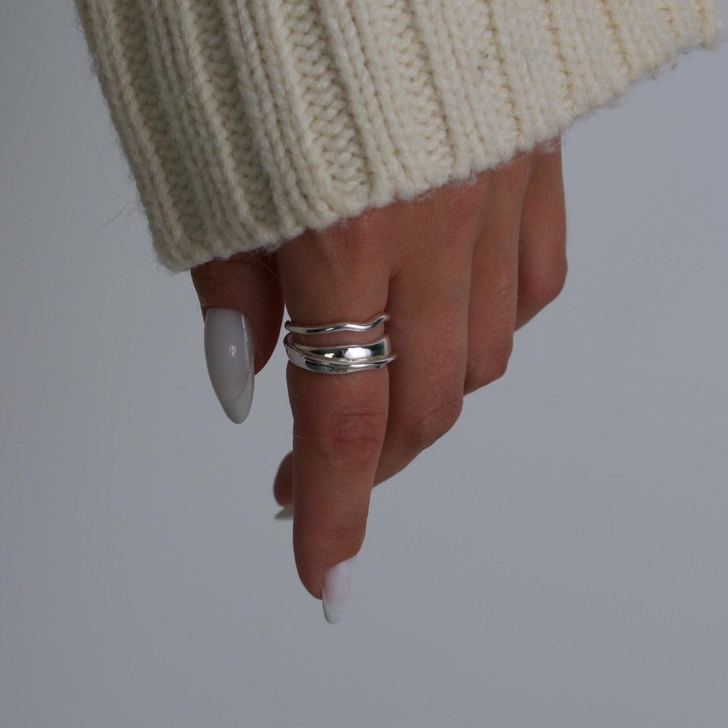 Triple Band Silver Ring
