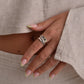 Twisted Chunky Silver Ring