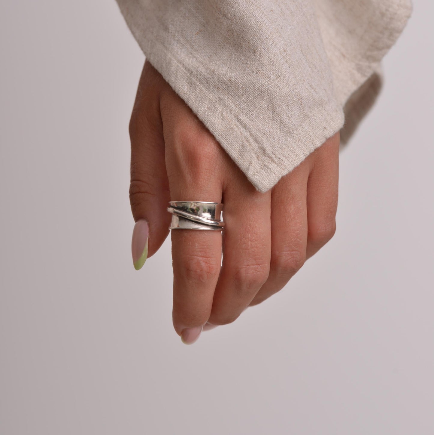 Twisted Chunky Silver ing