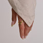 Twisted Gemstone Rings