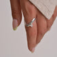 Twisted Gemstone Rings