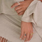 Twisted Gemstone Rings