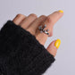 Zirconia Gemstone Crown Ring