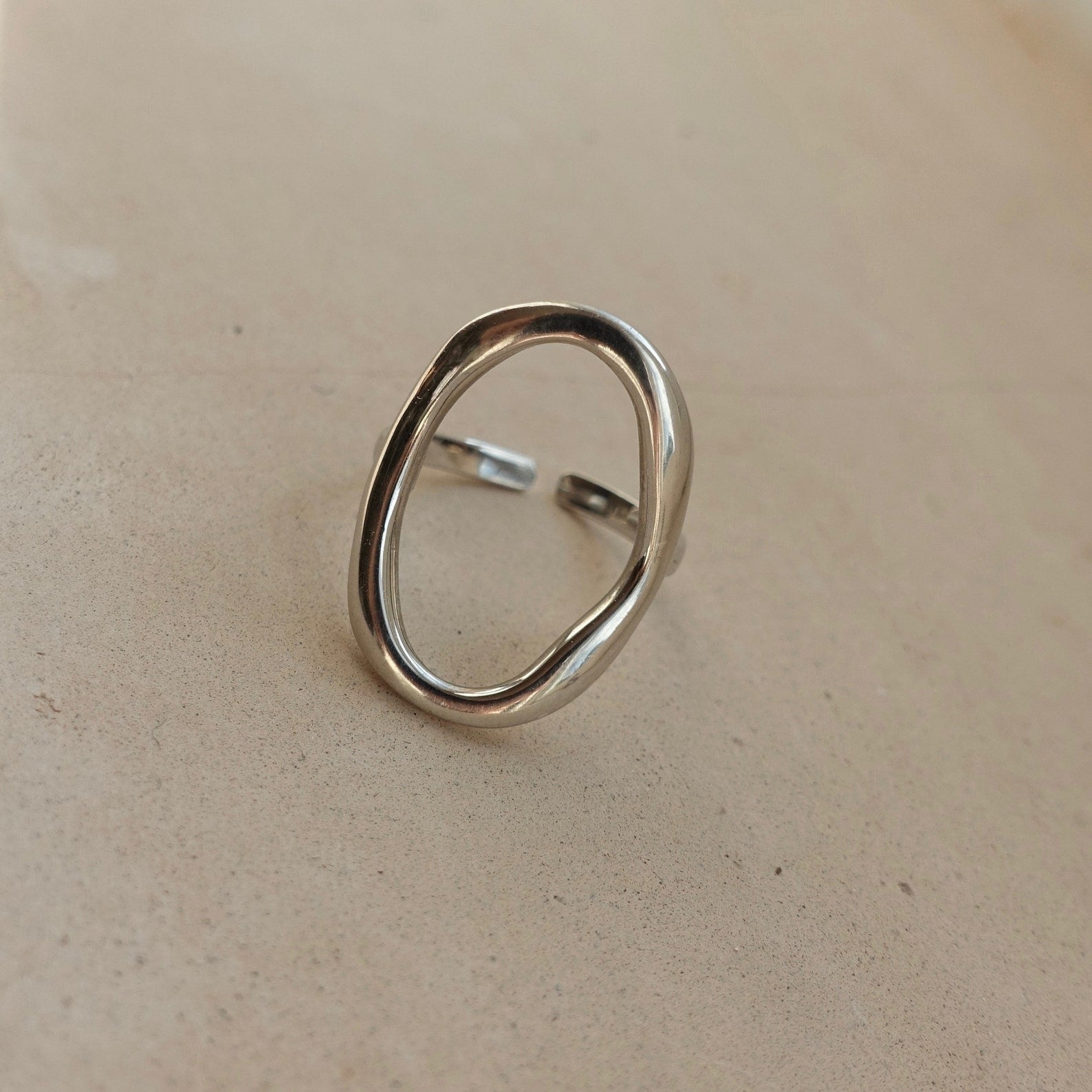 Oval Silver Ring