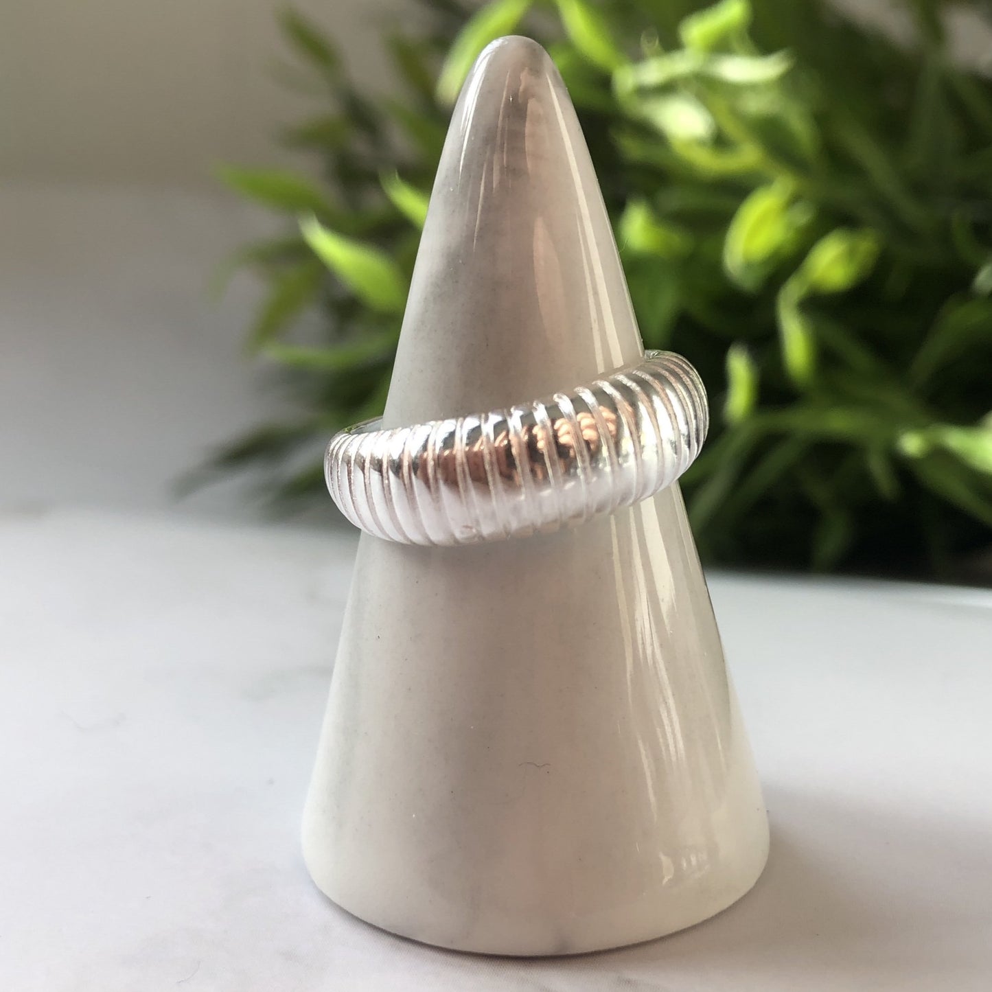Silver and Gold Chunky Dainty Ring