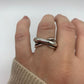 Sterling Silver Double Layer Ring